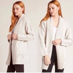 Jack by BB Dakota Oatmeal Open Front Chunky Oversized Cardigan